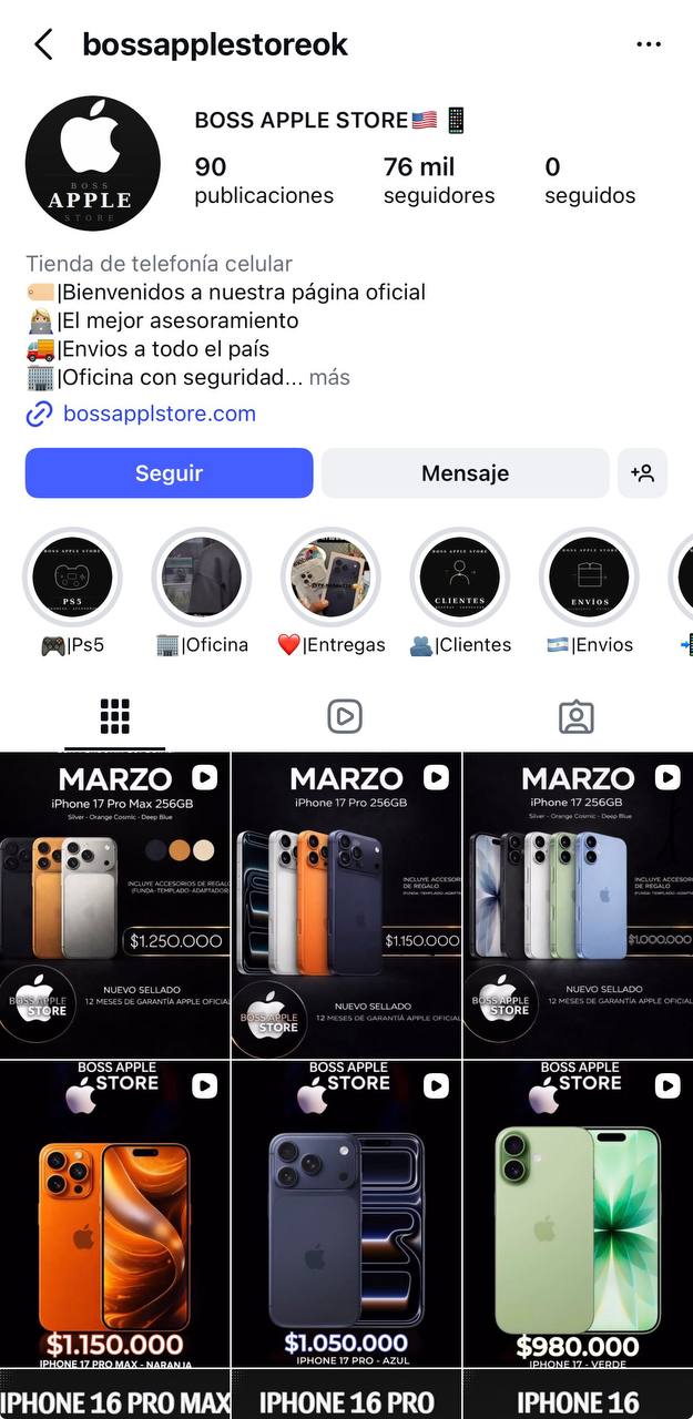 Instagram Boss Apple Store